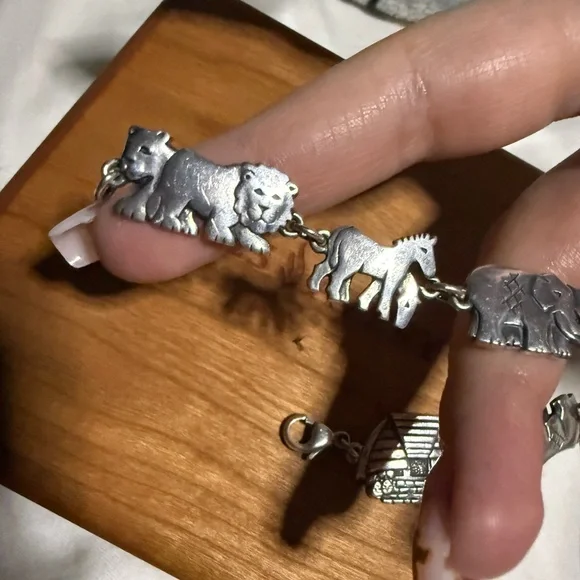 James Avery Silver Animal Noah’s ark Charm Bracelet - Picture 2 of 9